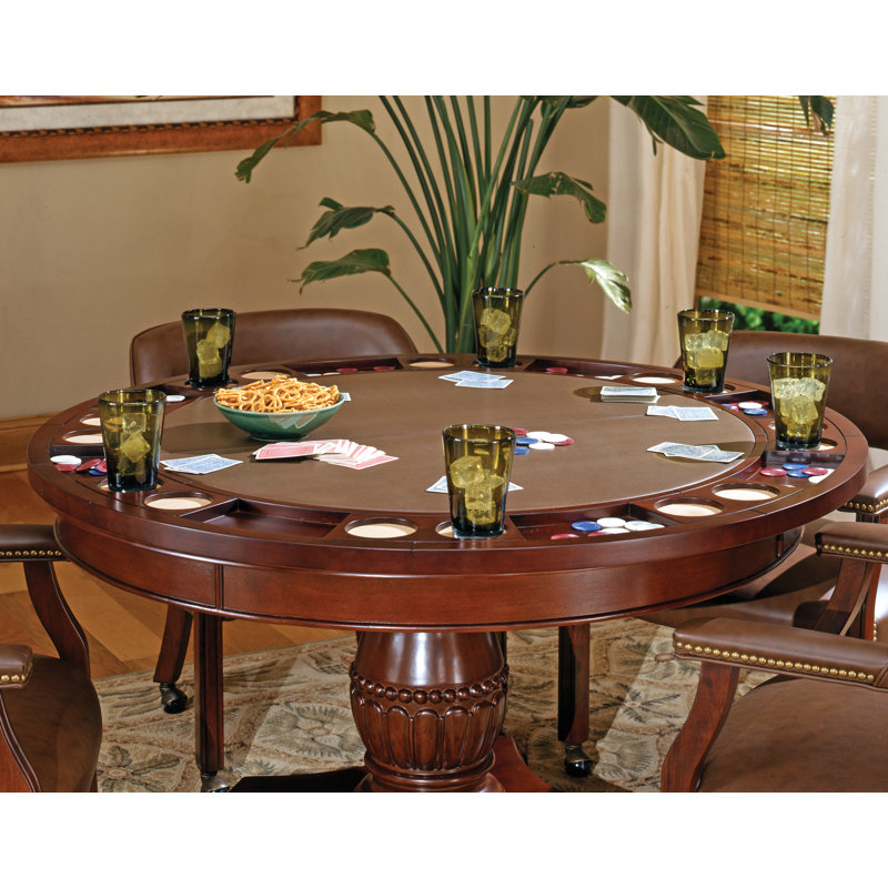 Lark Manor Alandria 48" 4 Player Poker Table & Reviews Wayfair